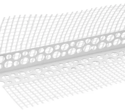 Фото №0 Угол из ПВХ с сеткой 100х150мм для фасадных работ (2,5м)