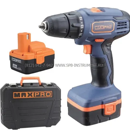 Фото №0 Шуруповерт MAXPRO Аккумуляторный 12В MPCD12/2 85014