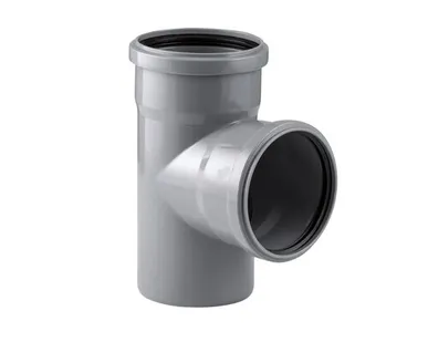 фото Тройник ВК ПП 110/110х87, серый,РТП