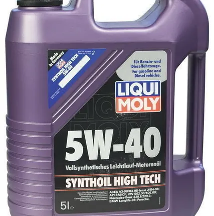 Фото №0 Масло моторное LiquiMoly Synthoil High Tech 5w-40 (5 л.)