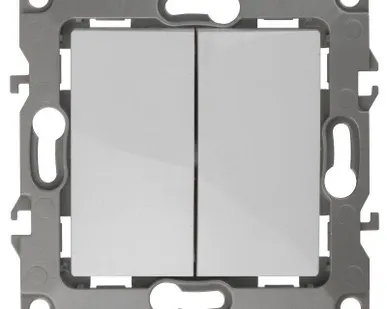 фото Механизм выключателя 2-кл. СП Эра12 10А IP20 12-1104-01 250В 10AX бел. Эра Б0014645