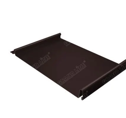 Фото №0 Кликфальц GL 0,5 Quarzit matt с пленкой RAL 8017, м2 Grand Line