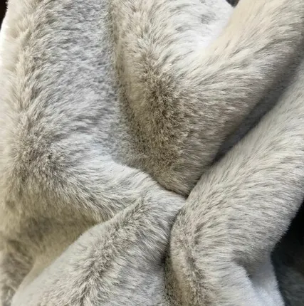 Фото №0 Искусственный мех под кролика 400 г/м2, ворс 11 мм, светлый серый