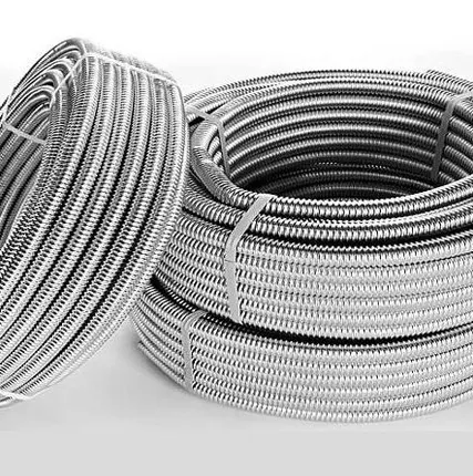 Фото №0 Гибкая гофрированная нержавеющая труба 15 мм отожженная