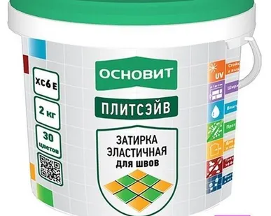 фото Затирка для швов Основит Плитсэйв XC6 Е тёмно-розовый 20кг