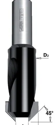 Фото №0 Зенкер специальный 45° HW Z2 S=8X25 D=4/12 RH CMT 521.412.11