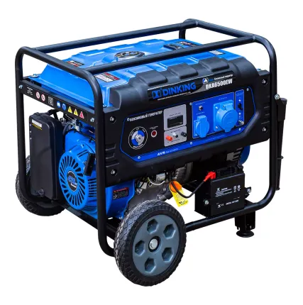Фото №1 Генератор бензиновый Dinking DKA6500EW (6,5кВт, электростартер, 15лс, колёса)