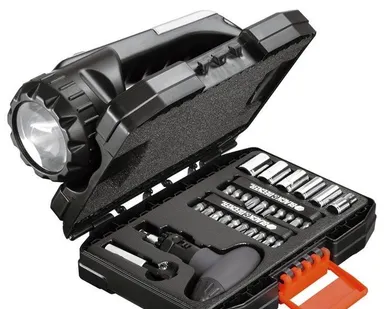 фото Набор инструментов автомобильный с фонарём Black &amp; Decker A7141 (35 предмет