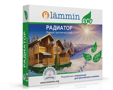 фото Биметаллический радиатор Lammin ECO BM-350