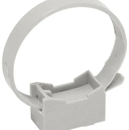 Фото №0 Держатель хомутный для труб со стяжкой d32-63 CFF2 сер. ИЭК CTA10MP-CFF263-K41-100