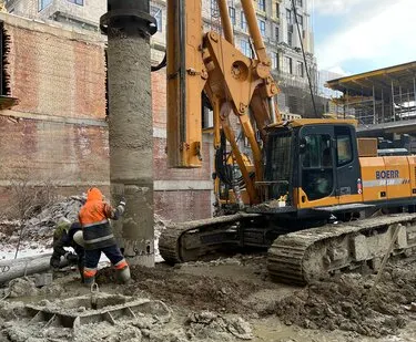 фото Буронабивные сваи