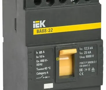 фото Выкл. автомат. ВА88-32 3Р 63А 25кА SVA10-3-0063