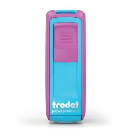Фото №0 Печати-С 9511 TRODAT POCKET PRINTY КАРМАННЫЙ ШТАМП 38х14мм (Фуксия/бирюзовый, Синий)