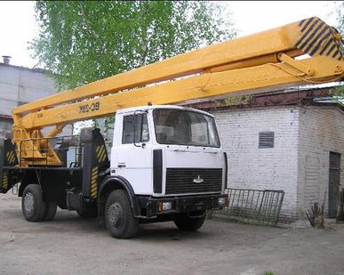 фото Аренда автовышки 28м колено