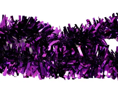 фото Мишура фиолетовая с толстыми кончиками 8,5 см 2 м
