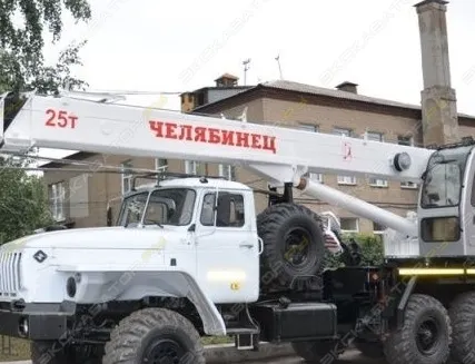 Фото №0 Аренда автокрана (автомобильного крана) Челябинец КС-45721-17 на шасси Урал-4320, Уфа