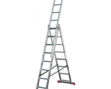 фото Лестница трехсекционная KRAUSE CORDA универсальная, 3х9