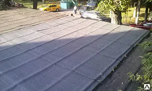 фото Гаражная кровля из стекломаста