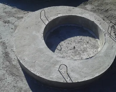 фото Крышка колодца (плита перекрытия) бетонная ПП 10