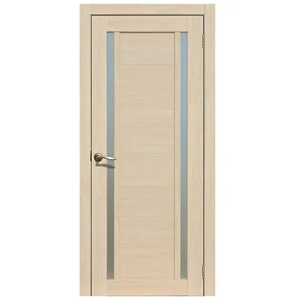 Фото №0 Дверь межкомнатная 203 (La Stella) стекло матовое, экошпон, Ясень Латте 2000х600мм