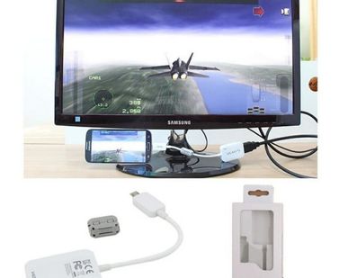 фото HDTV Adapter Адаптер HDMI преобразовывает вид из телефона на экран телевизо