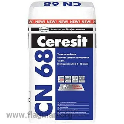 Фото №0 Смесь самовыравнивающаяся Церезит CN-68/25 кг