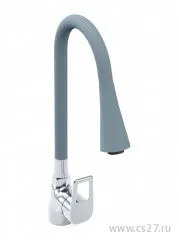 Фото №0 Смеситель д/кухни, рычажный, с серым силиконовым изливом SWES VINDO 1OKGB3