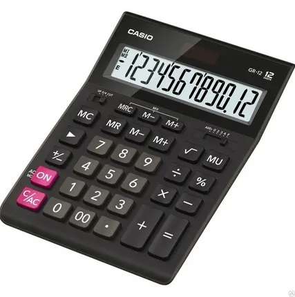 Фото №0 Калькулятор Casio GR-12 (настольный, бухгалтерский)