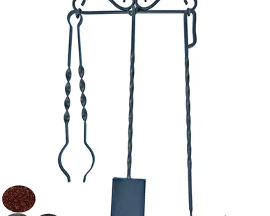 фото Набор для камина Настенный (3пред) черный