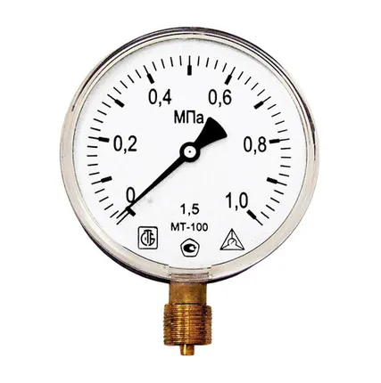 Фото №0 Манометр МТ-100 1,0 МПа (трубная резьба - G½")