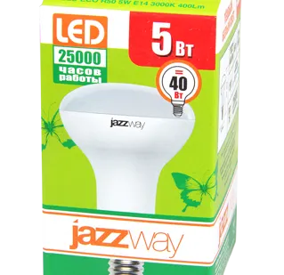 фото Лампа светодиодная PLED- ECO-R50 5w E14 4000K 400Lm 230V/50Hz  Jazzway