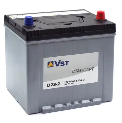 Фото №0 Аккумулятор VST Стандарт Азия D23-2 60 Ач о.п.