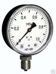 фото Манометры МП100 Д. 100 кл.т. 1,5 (0 - 16 кгс/см2) g = 1/2 (произ-ль Юмас)