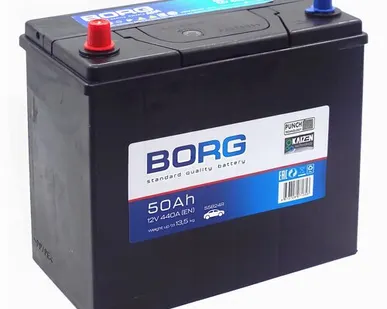 фото Аккумулятор BORG Standard Asia 55B24R 50 Ач п.п. яп. кл. (ТУРЦИЯ)