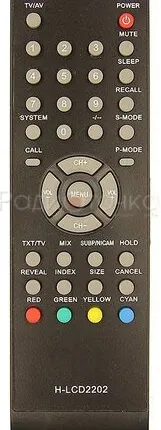 Фото №0 Пульт ДУ HYUNDAI H-LCD2202 ( Akai , UNITED LTW 23X67)