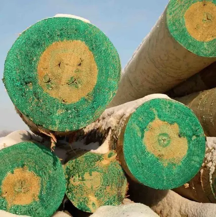 Фото №0 Опора ЛЭП из дерева