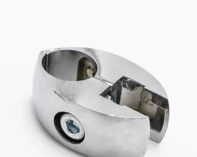 фото Соединитель труба-ДСП или стекло одинарный d=25мм, хром