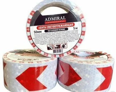 фото Сигнальная лента Admiral 50 мм, 5 м