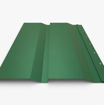 Фото №0 Сайдинг Металлический сайдинг «Корабельная доска» 0.45 мм RAL 6029, Зеленая мята