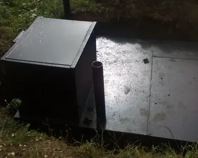фото Железный погреб для дачи под ключ