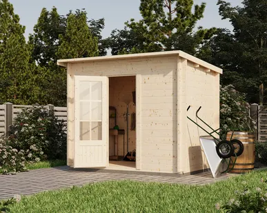 фото Хозблок 13 (Стандарт) - брус 44 мм