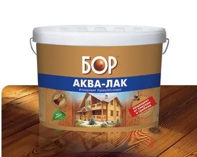 фото Аква-лак "БОР" бесцветный, 0,9кг