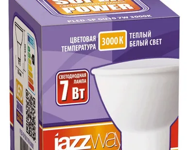 фото Лампа светодиодная PLED-GU10 7Вт 3000К теплый белый JazzWay