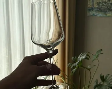 фото Бокал тюльпан 370 мл хрусталь