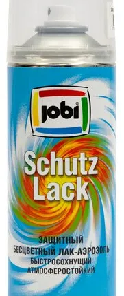 Фото №0 Лак JOBI Лак для отделки различных поверхностей JOBI 0,4 л полуглянцевый аэрозольный бесцветный