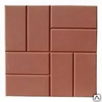фото Плитка террасная полимер-песчаная 330х330х20, Терракот, кв.м