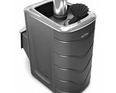 фото Печь для бани ТМФ Гейзер 2014 Inox нерж.дверца закр.каменка антрацит