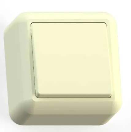 Фото №0 Выключатель 1-кл. ОП Оптима 10А IP20 А110-377 с монтаж. пластиной сл. кость Кунцево 8030