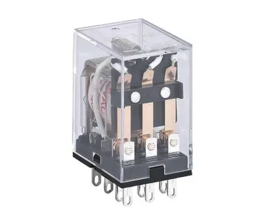 фото Реле промежуточное JZX-22F(D) 3 конт. с инд. LED 5А 12В AC CHINT 285355