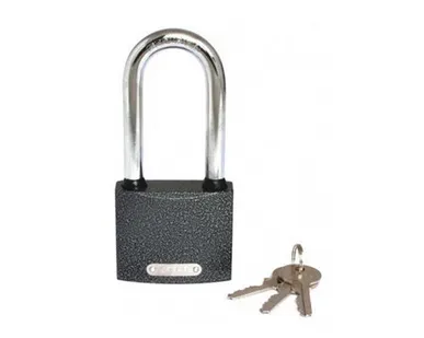 фото Замок навесной 50мм чугун удл. дужка 3 кл. 70-0-952